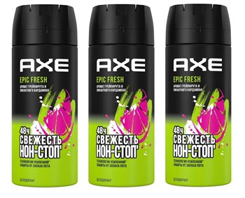 Дезодорант аэрозоль AXE Эпичная свежесть 150 мл 1/6 KP-2034