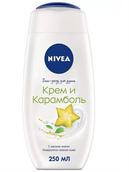 Гель-уход для душа Nivea Крем и Карамболь 500 мл 1/12 KP-2401