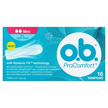 Тампоны O.B. ProComfort Normal 3 капли 16 шт 1/24 СТИКЕРОВАН KP-2404