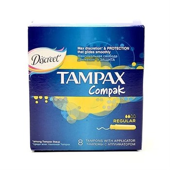 Тампоны Tampax Compak Regular c аппликатором 16 шт 1/6(8) KP-2602