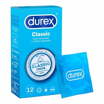Презервативы Durex Classic №12 12 шт 1/6 KP-2253
