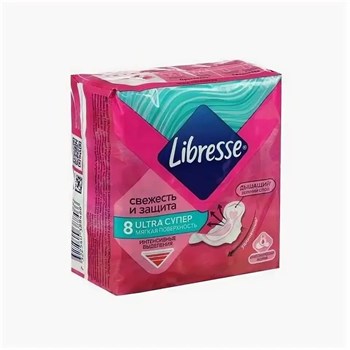 Прокладки гигиенические Libresse Ultra Супер 8 шт 1/12 KP-2344